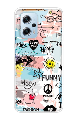 Happy Doodle Soft Cover for Redmi K50i 5G