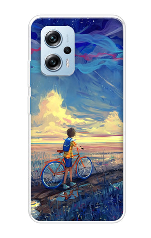 Riding Bicycle to Dreamland Soft Cover for Redmi K50i 5G
