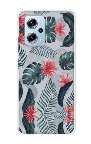 Retro Floral Leaf Soft Cover for Redmi K50i 5G