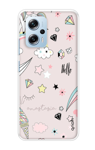 Unicorn Doodle Soft Cover For Redmi K50i 5G