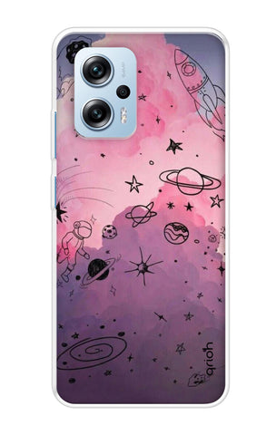 Space Doodles Art Soft Cover For Redmi K50i 5G
