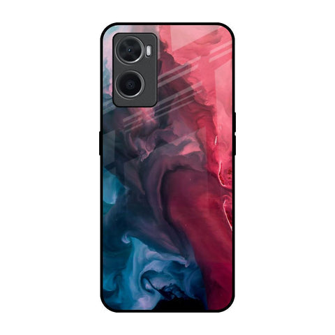 Blue & Red Smoke Glossy Case for Oppo A36