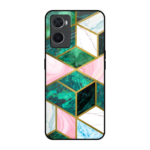 Seamless Green Marble Glossy Case for Oppo A36