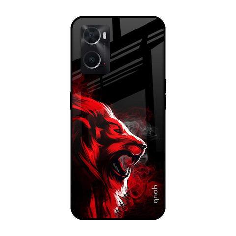 Red Angry Lion Glossy Case for Oppo A36