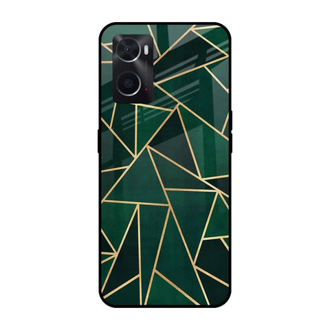 Abstract Green Glossy Case For Oppo A36