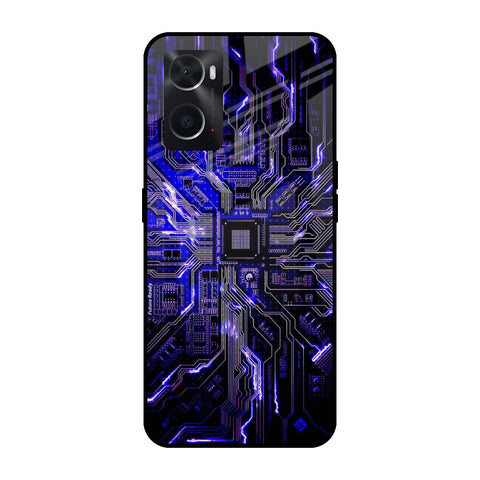 Techno Color Pattern Glossy Case For Oppo A36