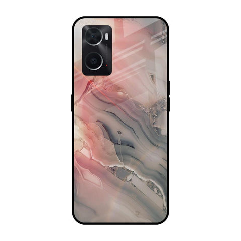 Pink And Grey Marble Glossy Case For Oppo A36