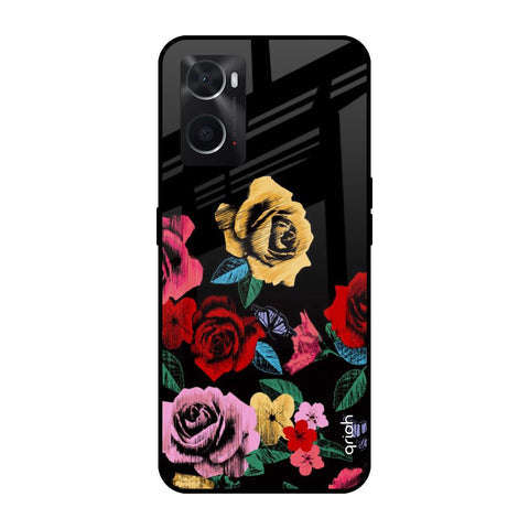 Floral Decorative Glossy Case For Oppo A36