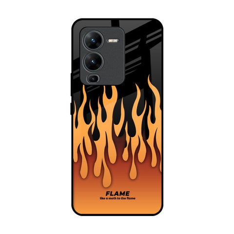 Fire Flame Glossy Case for Vivo V25 Pro