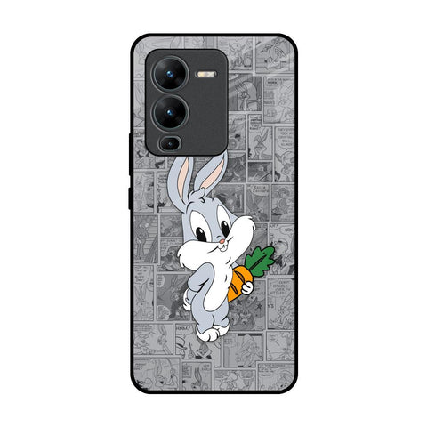 Cute Baby Bunny Glossy Case for Vivo V25 Pro