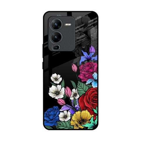 Rose Flower Bunch Art Glossy Case for Vivo V25 Pro