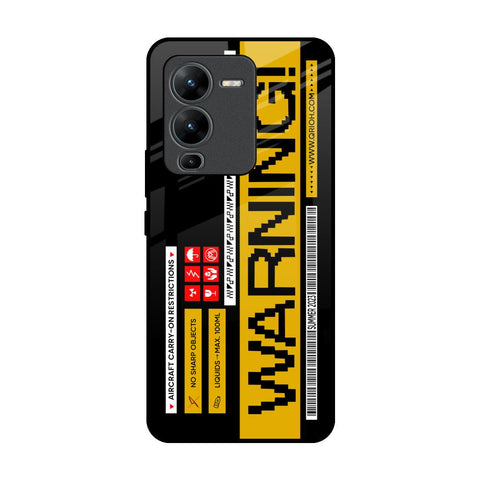 Aircraft Warning Glossy Case for Vivo V25 Pro