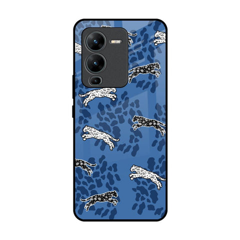 Blue Cheetah Glossy Case for Vivo V25 Pro