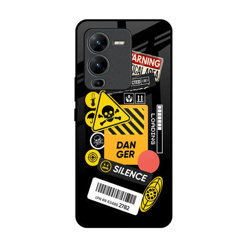 Danger Signs Glossy Case for Vivo V25 Pro