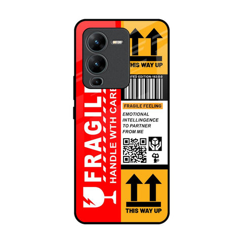 Handle With Care Glossy Case for Vivo V25 Pro