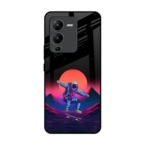 Retro Astronaut Glossy Case for Vivo V25 Pro