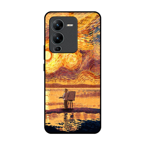 Sunset Vincent Glossy Case for Vivo V25 Pro