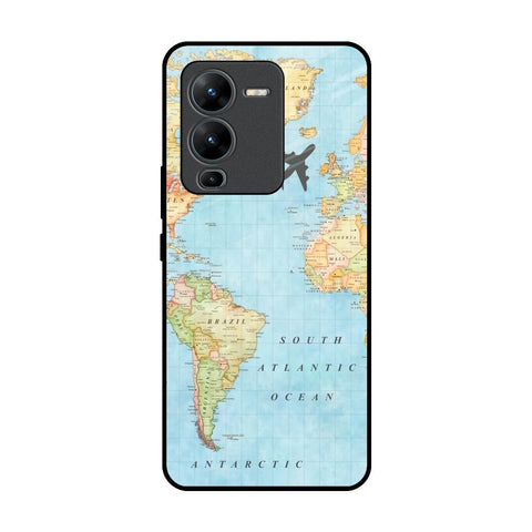 Travel Map Glossy Case for Vivo V25 Pro
