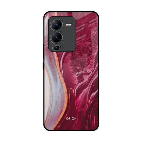 Crimson Ruby Glossy Case for Vivo V25 Pro