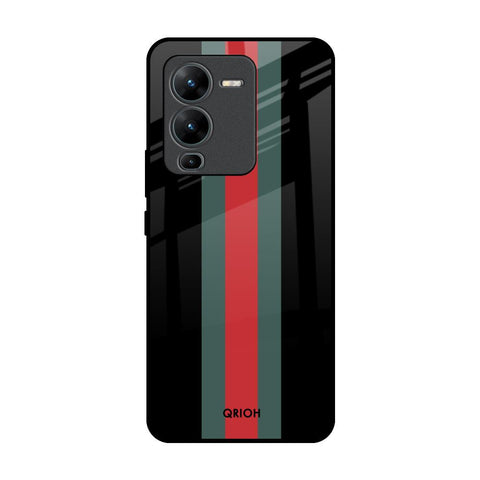 Vertical Stripes Glossy Case for Vivo V25 Pro