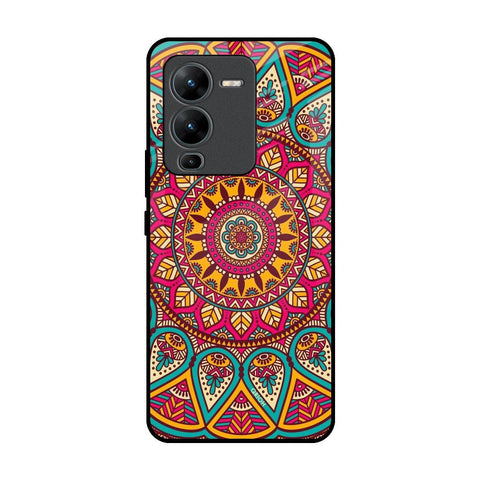 Elegant Mandala Glossy Case for Vivo V25 Pro