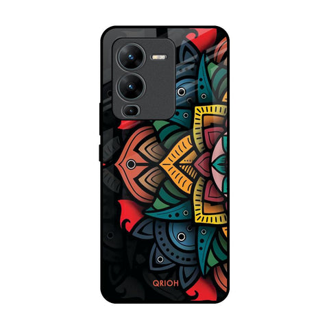 Retro Gorgeous Flower Glossy Case for Vivo V25 Pro
