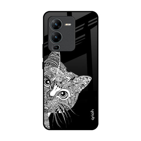 Kitten Mandala Glossy Case for Vivo V25 Pro