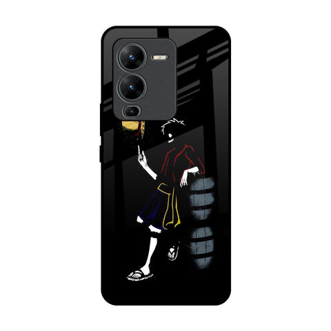 Luffy Line Art Glossy Case for Vivo V25 Pro
