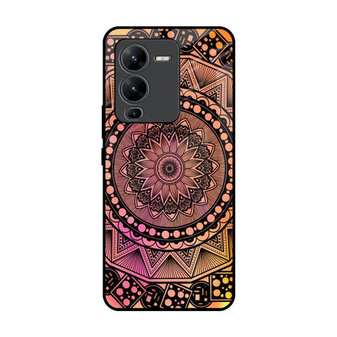 Floral Mandala Glossy Case for Vivo V25 Pro