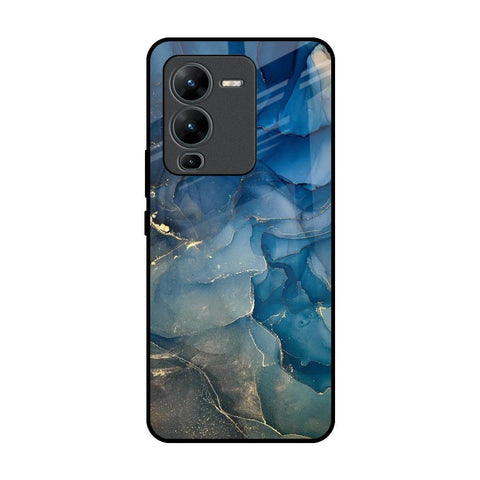 Blue Cool Marble Glossy Case for Vivo V25 Pro