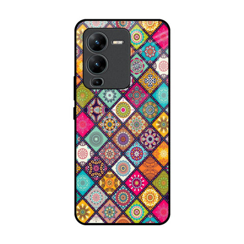 Multicolor Mandala Glossy Case for Vivo V25 Pro