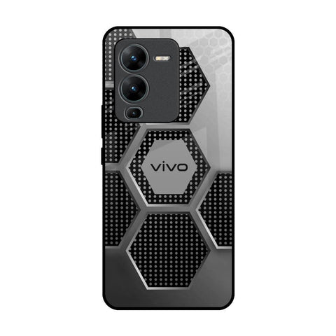 Hexagon Style Glossy Case For Vivo V25 Pro