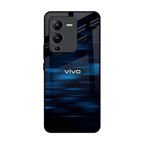 Blue Rough Abstract Glossy Case for Vivo V25 Pro