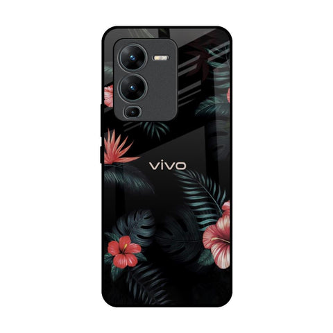 Tropical Art Flower Glossy Case for Vivo V25 Pro