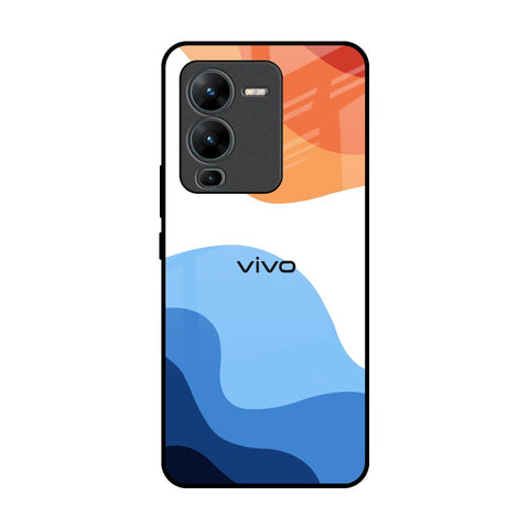 Wavy Color Pattern Glossy Case for Vivo V25 Pro