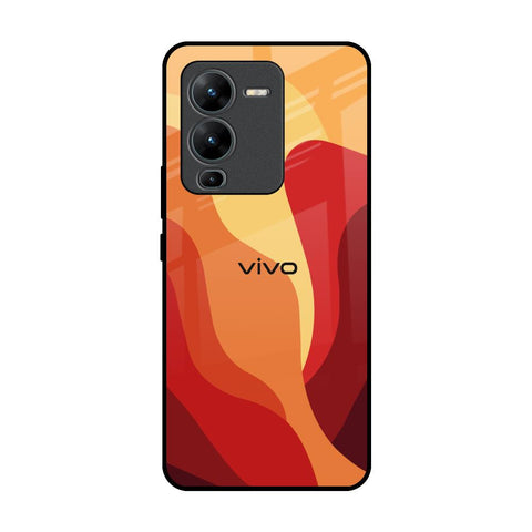 Magma Color Pattern Glossy Case for Vivo V25 Pro