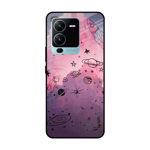 Space Doodles Glossy Case for Vivo V25 Pro