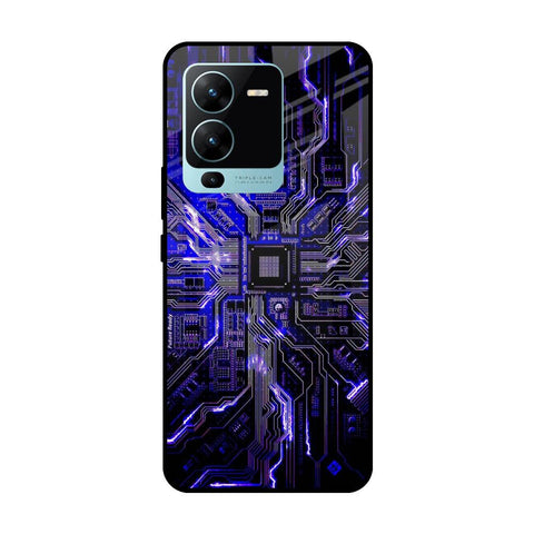 Techno Color Pattern Glossy Case For Vivo V25 Pro
