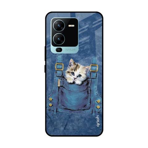 Kitty In Pocket Glossy Case For Vivo V25 Pro