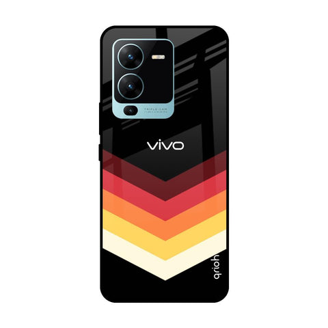 Abstract Arrow Pattern Glossy Case For Vivo V25 Pro