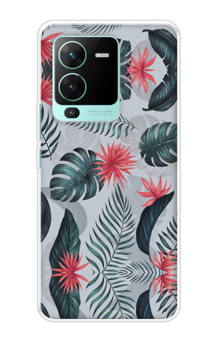 Retro Floral Leaf Soft Cover for Vivo V25 Pro