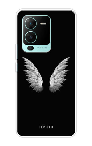 White Angel Wings Soft Cover for Vivo V25 Pro