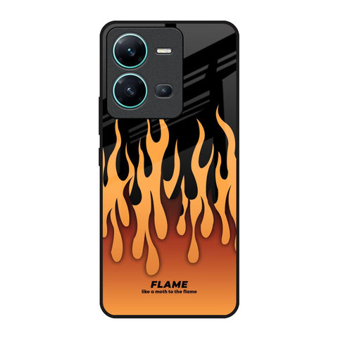 Fire Flame Glossy Case for Vivo V25