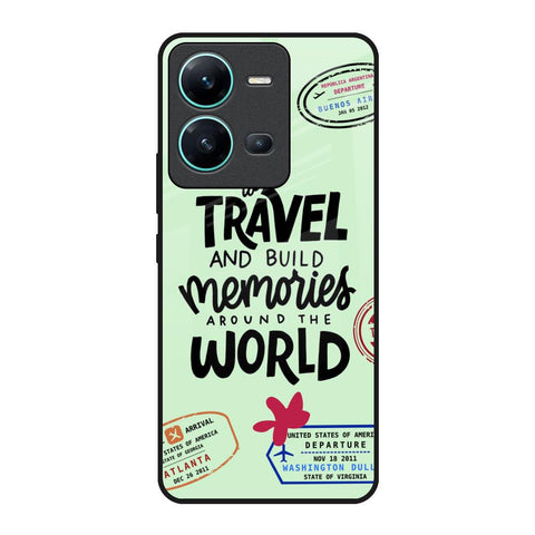 Travel Stamps Glossy Case for Vivo V25