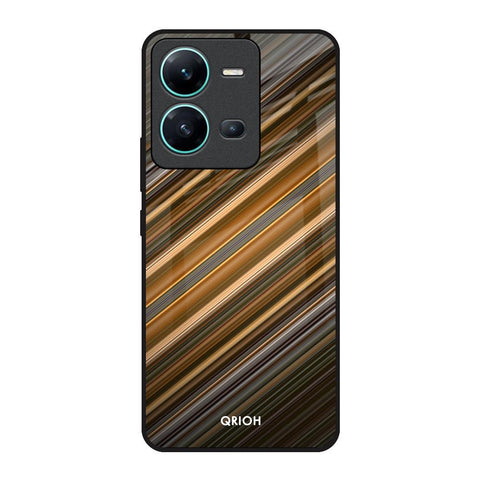 Diagonal Slash Pattern Glossy Case for Vivo V25