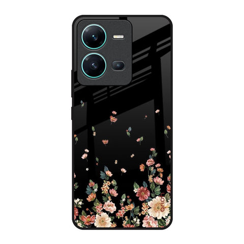 Floating Floral Print Glossy Case for Vivo V25