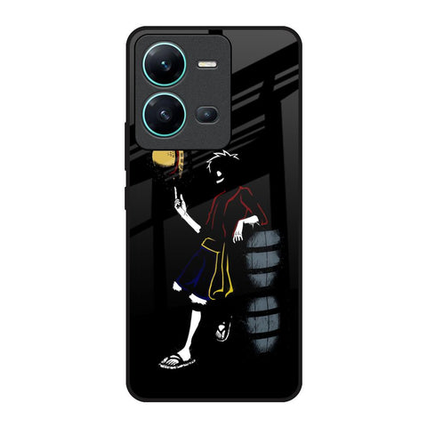 Luffy Line Art Glossy Case for Vivo V25
