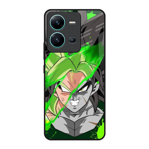 Anime Green Splash Glossy Case for Vivo V25
