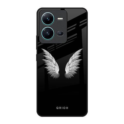 White Angel Wings Glossy Case for Vivo V25