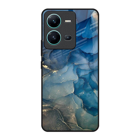 Blue Cool Marble Glossy Case for Vivo V25